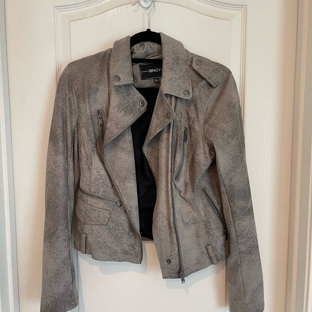 Suede Jacket- Gray - image 1